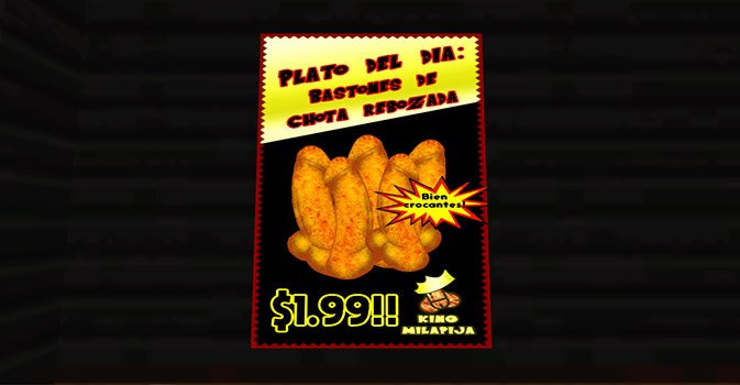 Cartel de los Bastones de Chota Rebozada de King Milapija
