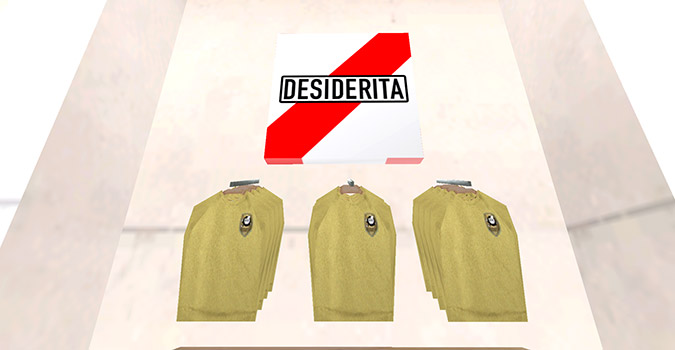 Ropa en exhibición en DesideRita