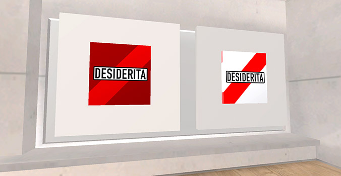 Carteles con colores de River en DesideRita
