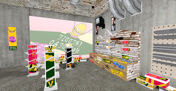 El interior del local de Freddie Not Dead