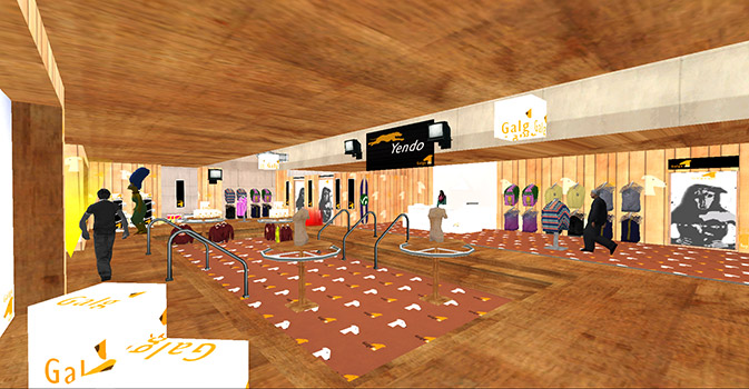 El interior del local de Galga Rop