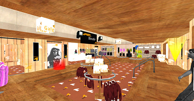 El interior del local de Galga Rop