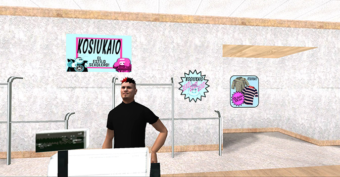 La Tiendita Viajera atendiendo en Kosiukaio