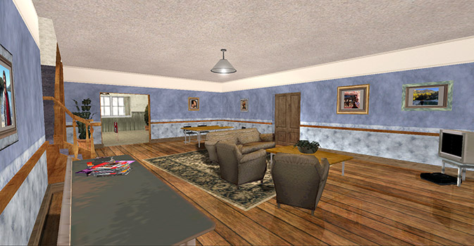 El living de la Casa de Coffe