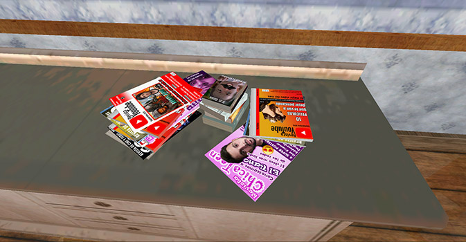 Una pila de revistas en la Casa de Coffe