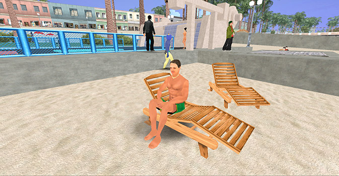 Luis Machin en modo playa
