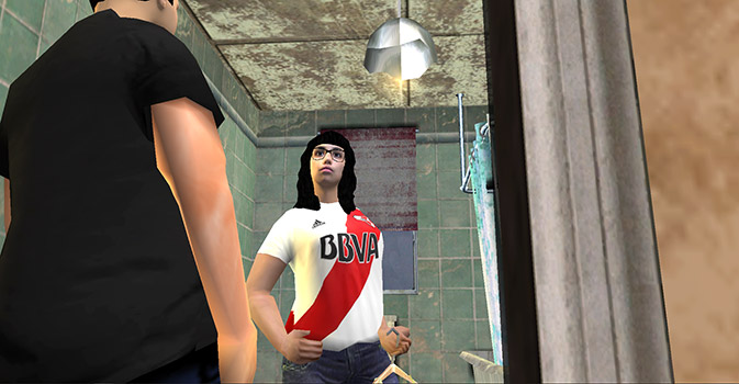 Rita discutiendo con Baicito