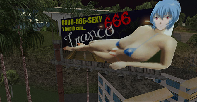 Publicidad de Línea Hot de Franco 666