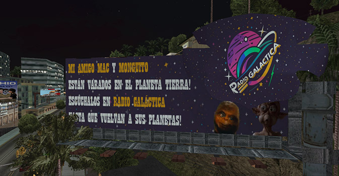 Publicidad de Radio Galáctico