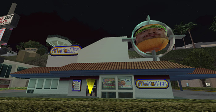 imagen del local del McPouNes visto desde afuera
