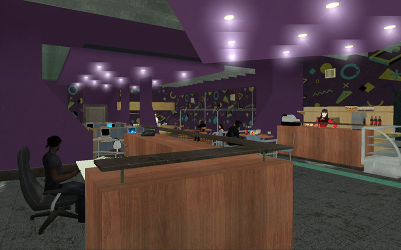 captura de El Cibercafé por dentro del bar