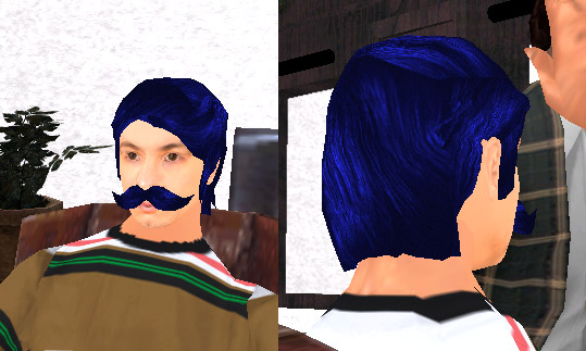 captura del corte de pelo de Coffe TV azul