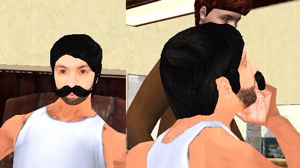 captura del corte de pelo de Coffe TV con barba