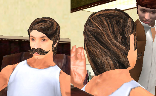 captura del corte de pelo de Coffe TV castaño