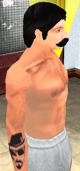 captura del tatuaje Heisenberg