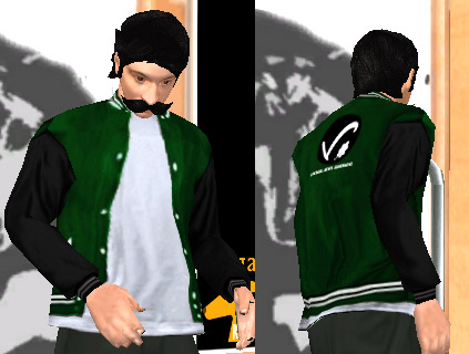 captura de Coffe probándose la Campera Voglinn Games
