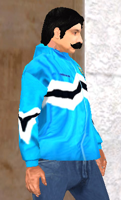 captura de Coffe probándose la campera de la AFA