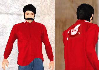 captura de Coffe probándose la camisa Logo CoffeTV