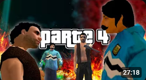 miniatura del video de YouTube del capítulo 4 de la transmisión del juego, la miniatura muestra a Coffe y a John Frustrante frente a frente