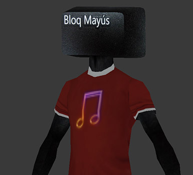 foto del modelo 3D de Bloq Mayuss Tecla con fondo gris