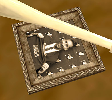 captura del juego de una foto de candelixx, que en realidad es una imagen de Messi con una camiseta que dice 'candelixx'