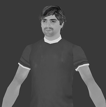 foto del modelo 3D de Nivekleis con fondo gris