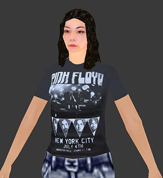 foto del modelo 3D de Roma Vargas con fondo gris