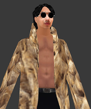 foto del modelo 3D de Sex Kramer con fondo gris
