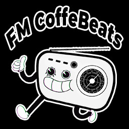 logo de la radio coffebeats, es el logo de la tacita del canal de coffe tv pero en vez de forma de taza, tiene forma de radio, 
                            y arriba dice 'FM coffebeats' en letras negras